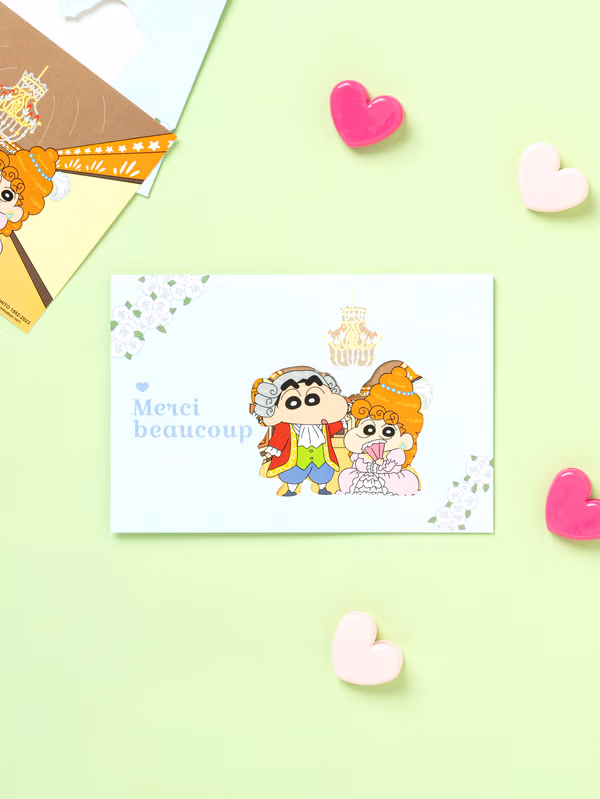 韓國 DAISO - 小新藏貓遊戲明信片套裝藍色♡小新 | SHINCHAN