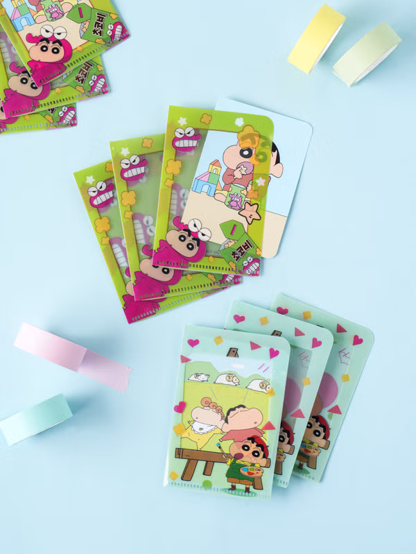 韓國 DAISO - 叮噹迷你L夾 6件裝♡小新 | SHINCHAN