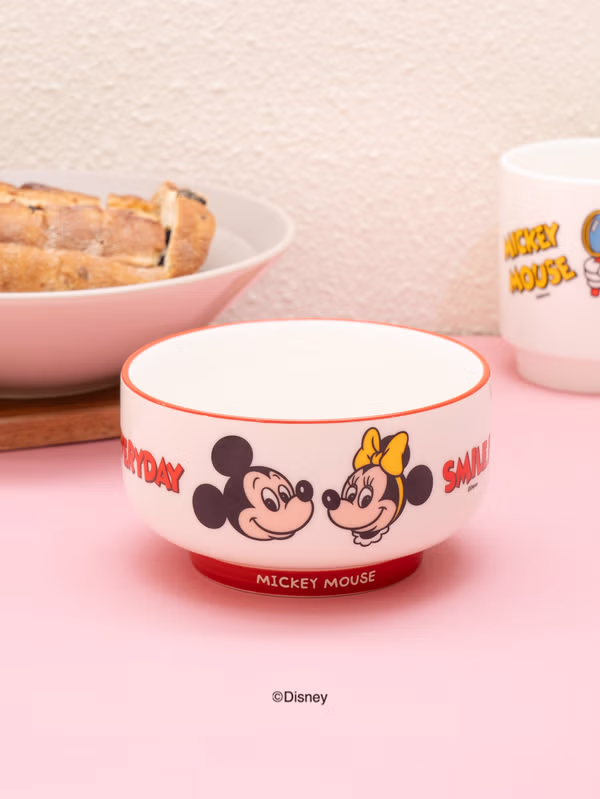韓國 DAISO - 迪士尼 米奇朋友 邊框 圓形碗♡迪士尼 | DISNEY
