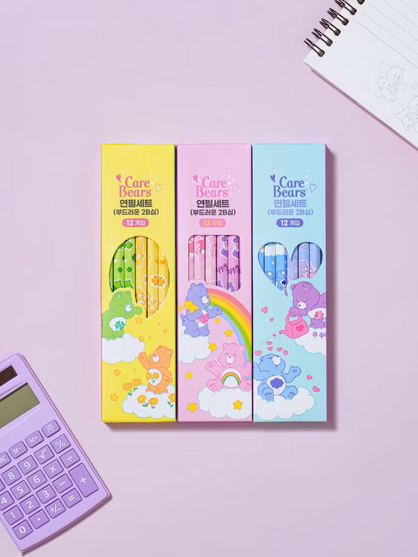 韓國 DAISO - 護理熊鉛筆套裝 2B 36支♡CARE BEAR