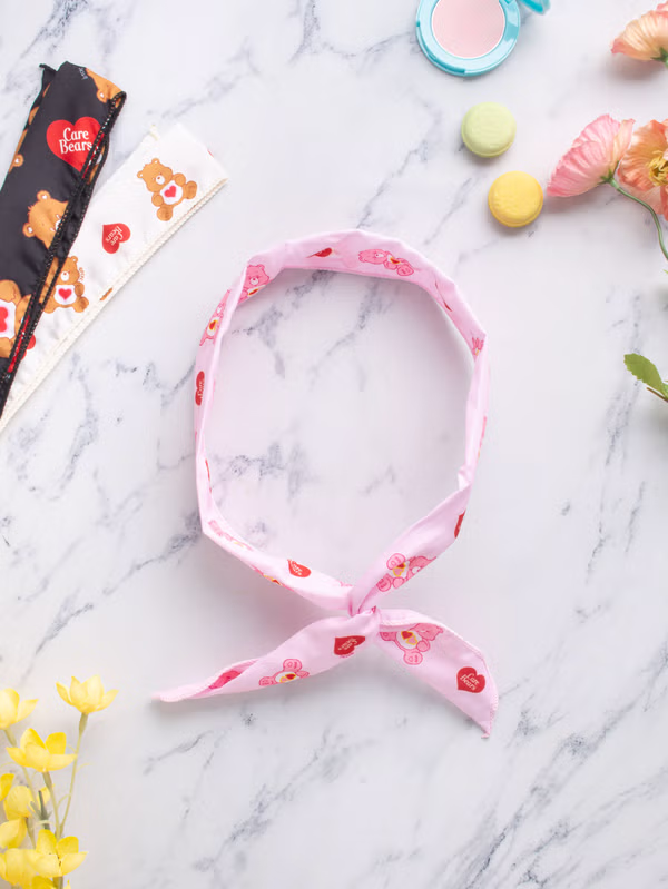 韓國 DAISO - 護心熊 鐵絲頭巾♡CARE BEAR