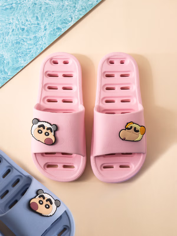 韓國 DAISO - 小新動物浴室拖鞋♡小新 | SHINCHAN