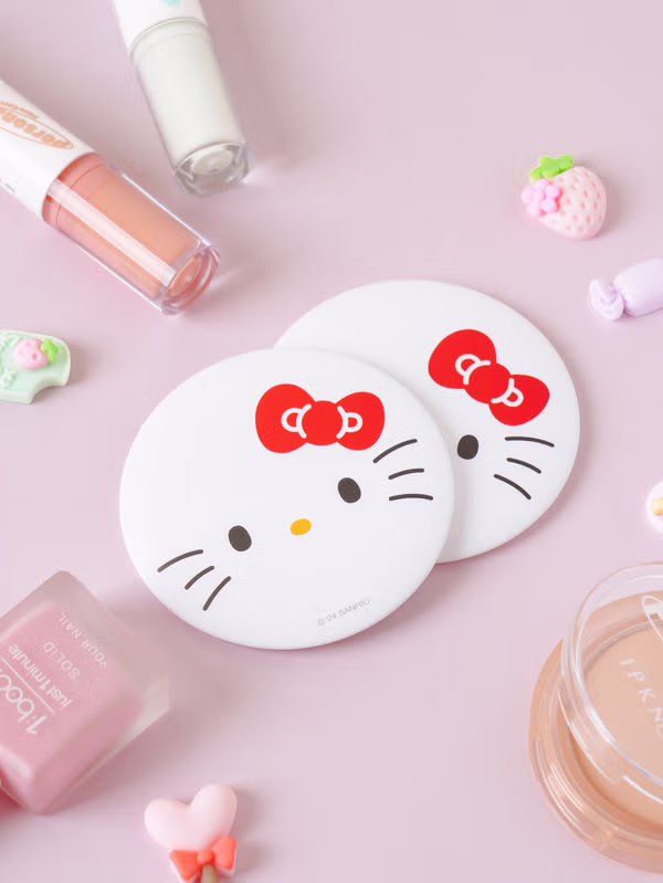 韓國 DAISO - Hello Kitty圓形手鏡♡HELLO KITTY
