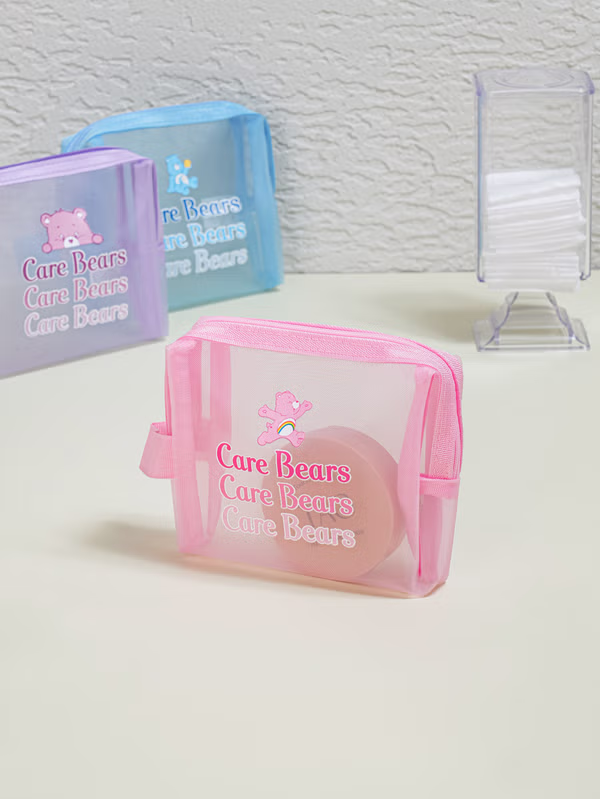 韓國 DAISO - 護理熊網眼小袋♡CARE BEAR