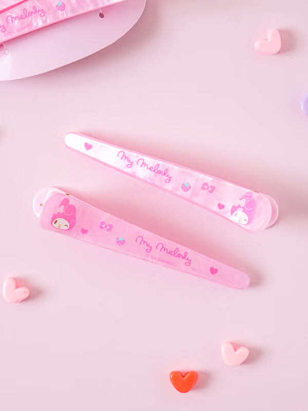 韓國 DAISO - My Melody 細長髮夾 2個裝♡MY MELODY