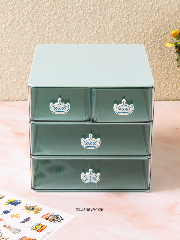 韓國 DAISO - 皮克斯玩具總動員三層裝飾貼紙抽屜♡迪士尼 | DISNEY