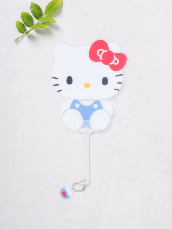 韓國 DAISO - Hello Kitty 鑰匙圈扇子♡HELLO KITTY
