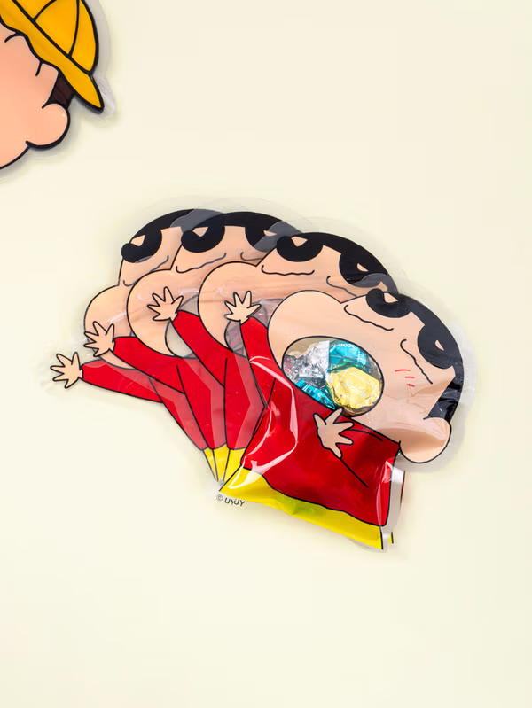 韓國 DAISO - 叮噹臉型包裝袋 4件裝♡小新 | SHINCHAN