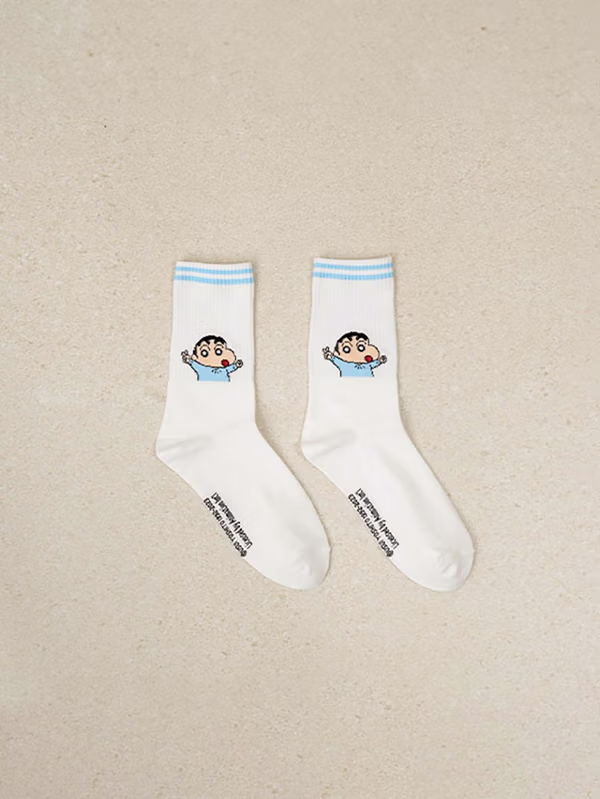 韓國 DAISO - 小新 女士羅紋襪♡小新 | SHINCHAN