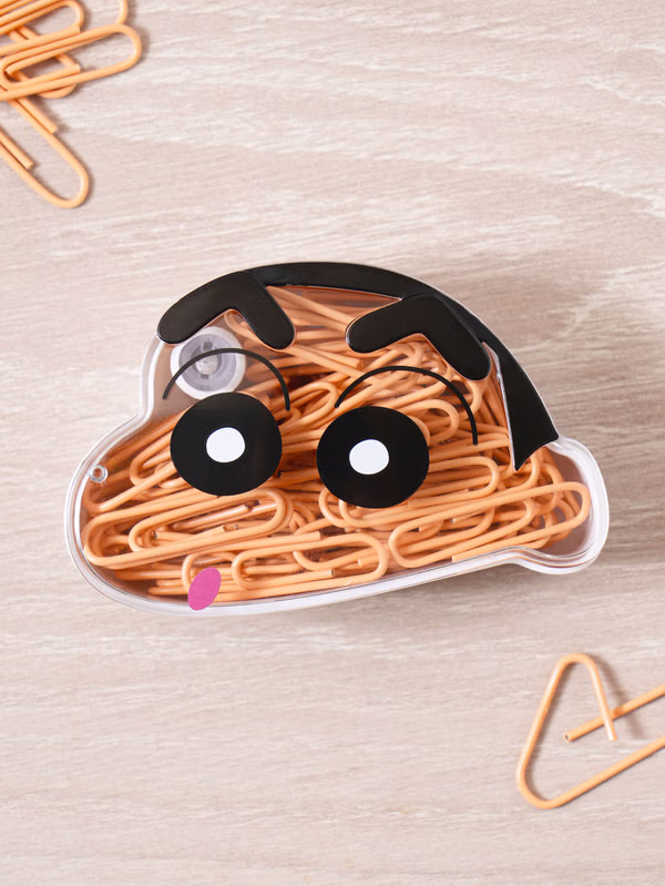韓國 DAISO - 小新夾子收納盒套裝♡小新 | SHINCHAN
