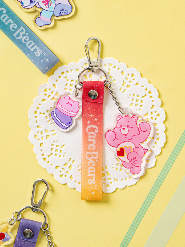韓國 DAISO - 護理熊吊飾鑰匙圈♡CARE BEAR