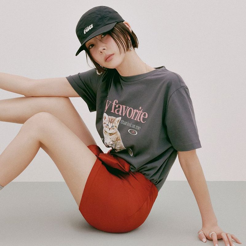 韓國 (FILA) - [MY T-shirt] Overfit Cat T-shirt_FS252RS01F005_006