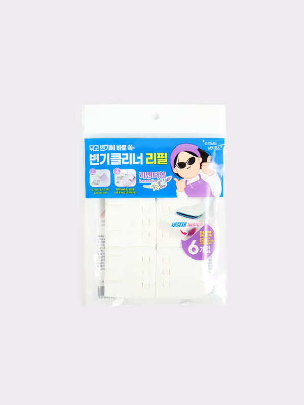 韓國 DAISO - 一次性廁所清潔劑補充包（薰衣草）♡清潔用品