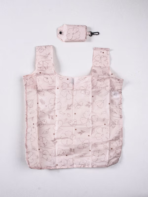 韓國 DAISO - 花印摺疊購物袋♡包包