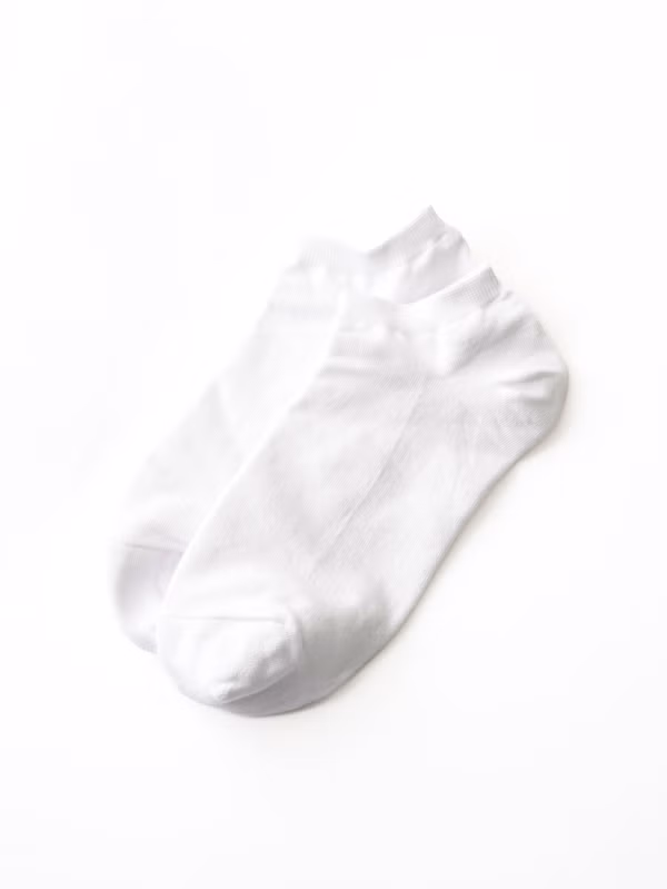 韓國 DAISO - 女性前頭加強運動襪 白色♡襪子