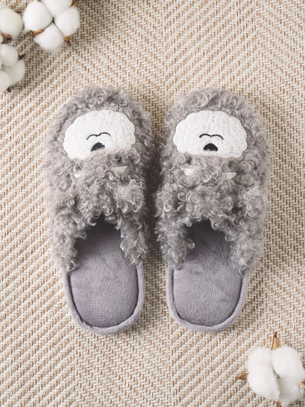 韓國 DAISO - 動物刺繡耳朵室內拖鞋♡鞋子