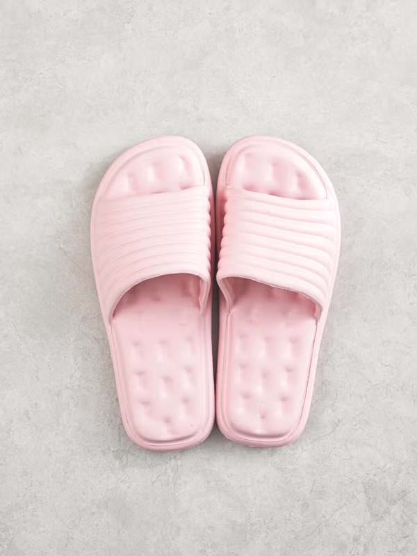 韓國 DAISO - EVA凹凸舒適拖鞋桃色♡鞋子