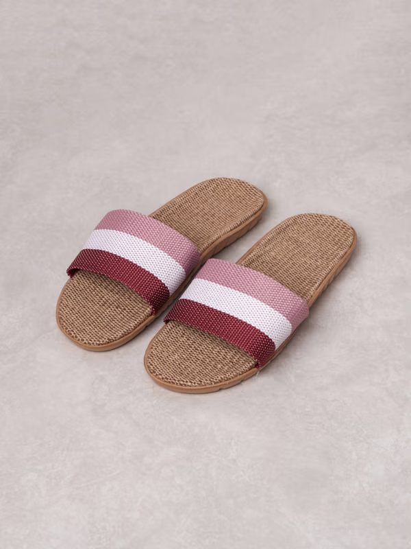 韓國 DAISO - 三條簡約麻布拖鞋♡鞋子
