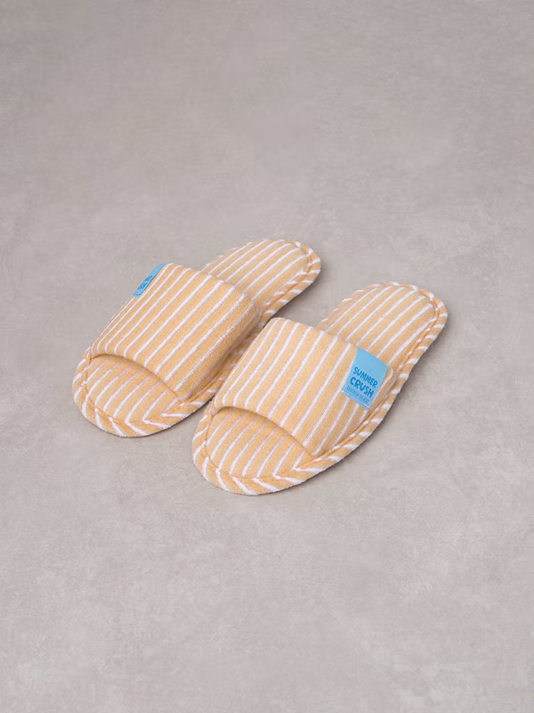 韓國 DAISO - 條紋室內拖鞋♡鞋子