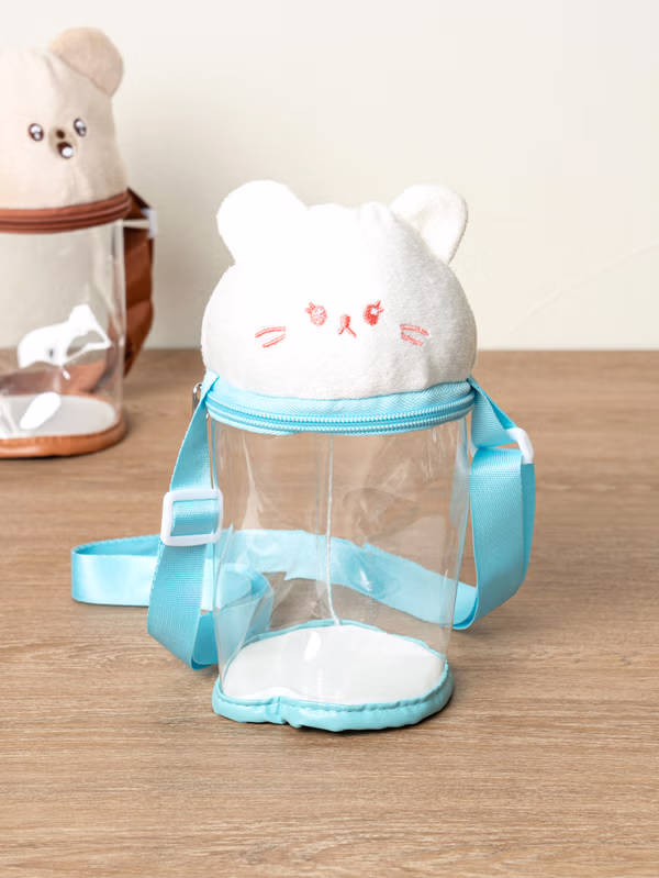 韓國 DAISO - 角色透明斜挎包♡包包