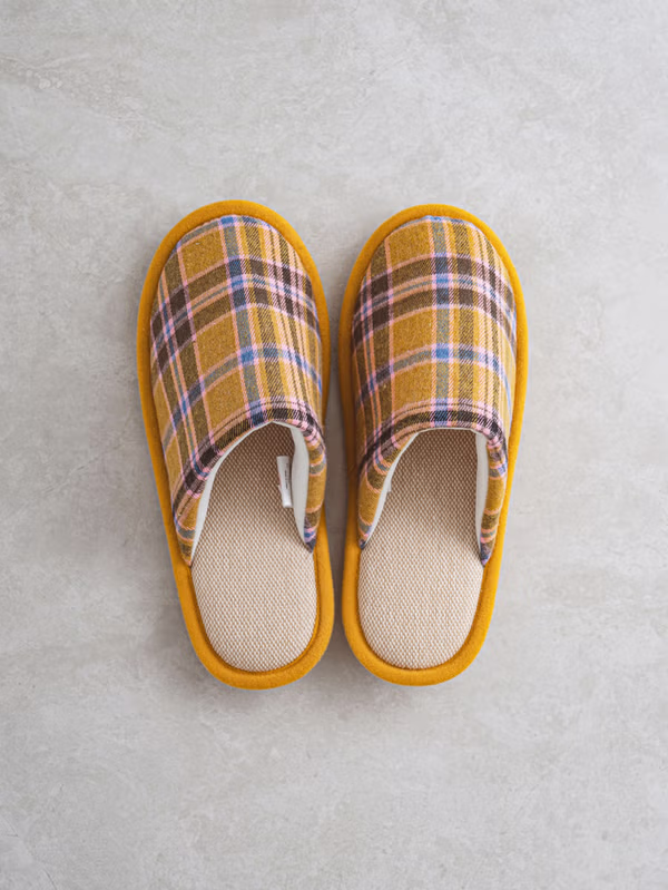 韓國 DAISO - 格子圖案居家拖鞋♡鞋子