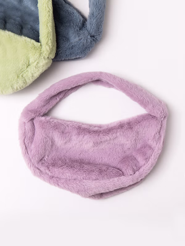 韓國 DAISO - 毛絨肩背包♡包包