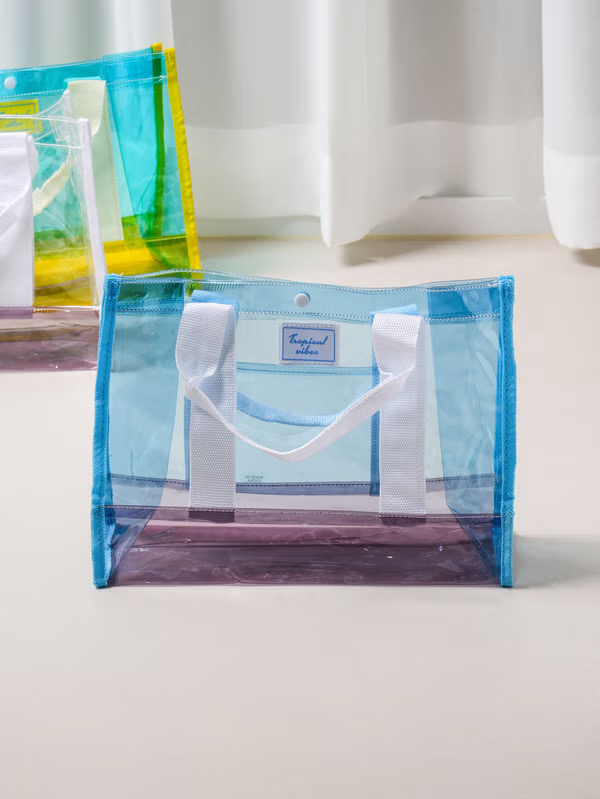 韓國 DAISO - 手柄透明袋♡包包