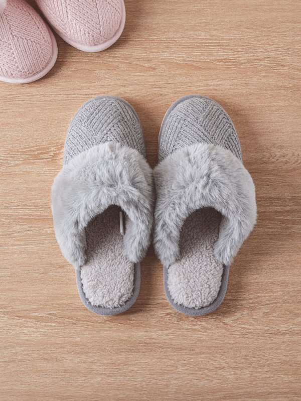 韓國 DAISO - 毛絨室內拖鞋♡鞋子