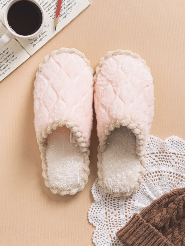 韓國 DAISO - 扭紋點綴室內拖鞋♡鞋子