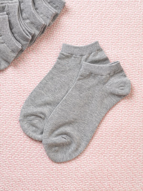 韓國 DAISO - 女性運動襪灰色♡襪子