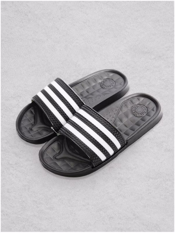 韓國 DAISO - EVA 黑色三線拖鞋♡鞋子