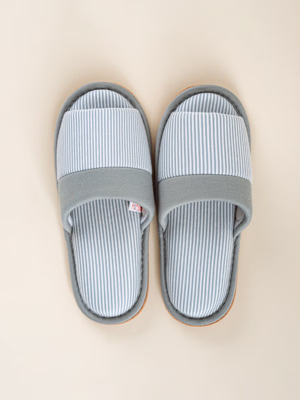 韓國 DAISO - 條紋居家拖鞋♡鞋子