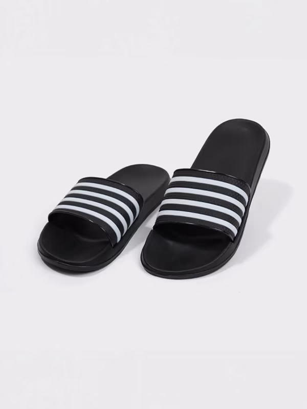 韓國 DAISO - 簡約斜紋拖鞋♡鞋子