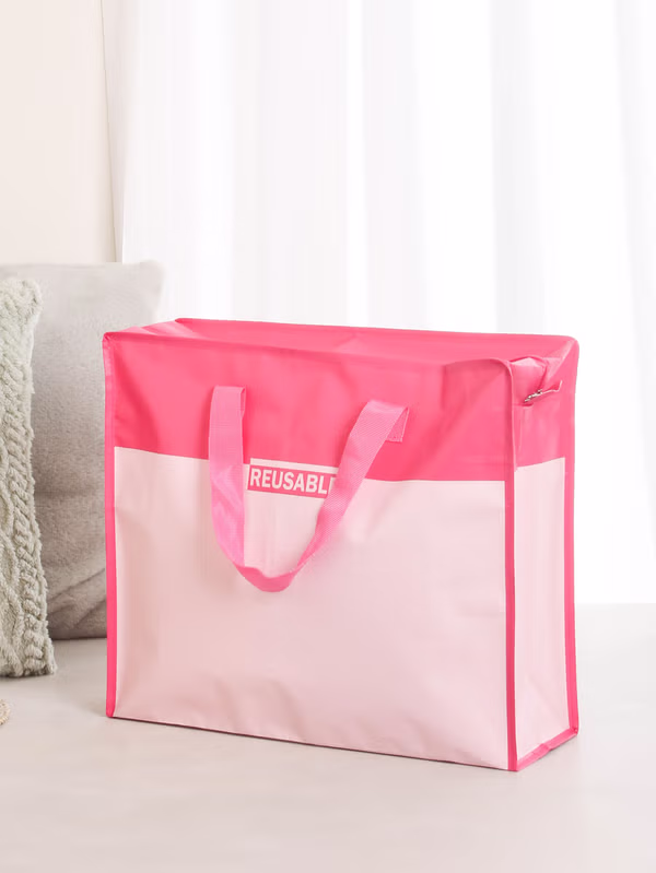 韓國 DAISO - 簡約拉鏈橫式包M♡包包