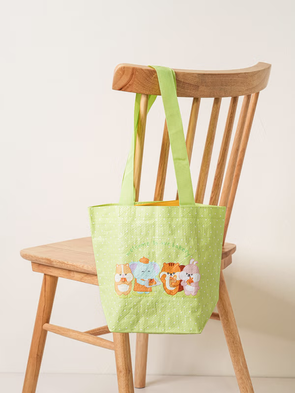 韓國 DAISO - 圓圓朋友防水肩背袋♡包包