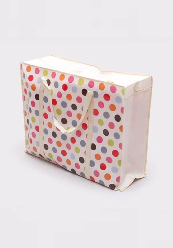 韓國 DAISO - 圓點無紡布袋 (大)♡包包