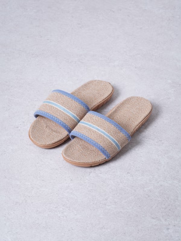 韓國 DAISO - 三條紋麻布拖鞋♡鞋子