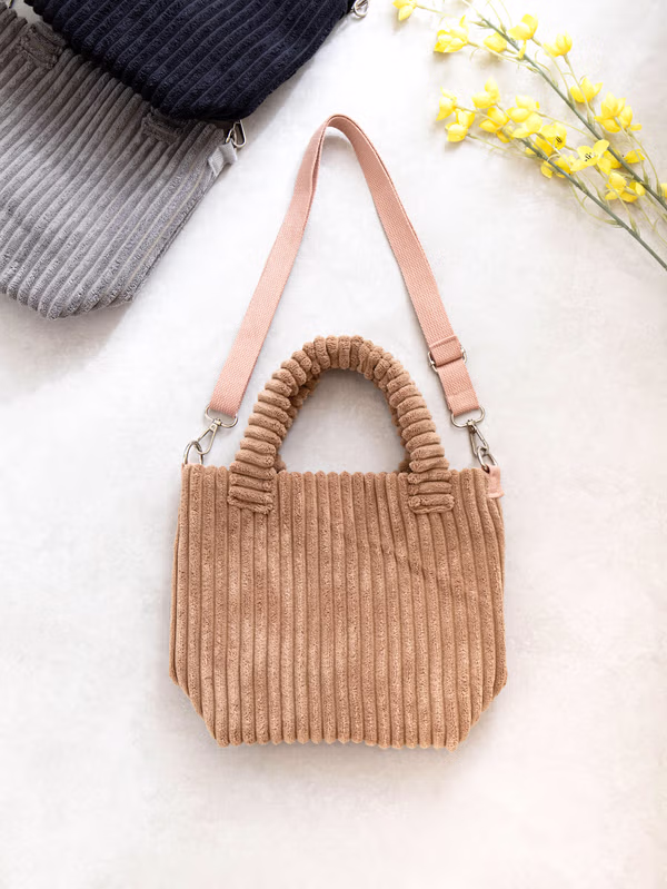 韓國 DAISO - 粗絨布雙肩包♡包包