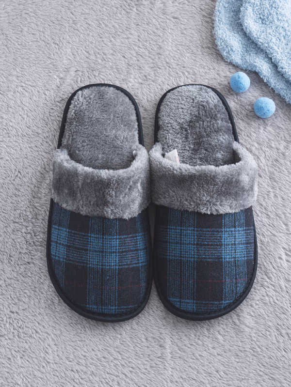 韓國 DAISO - 格仔室內拖鞋♡鞋子