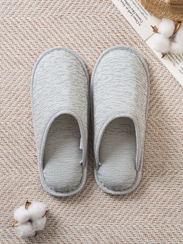 韓國 DAISO - 舒適居家拖鞋 藍色♡鞋子