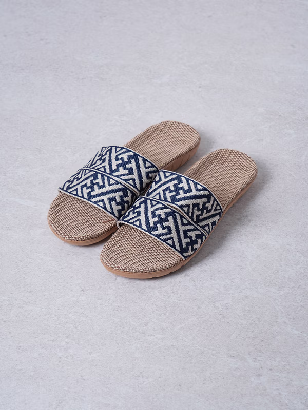 韓國 DAISO - 雙帶麻布拖鞋♡鞋子