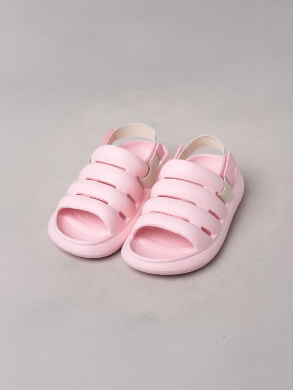 韓國 DAISO - 條紋綁帶涼鞋♡鞋子