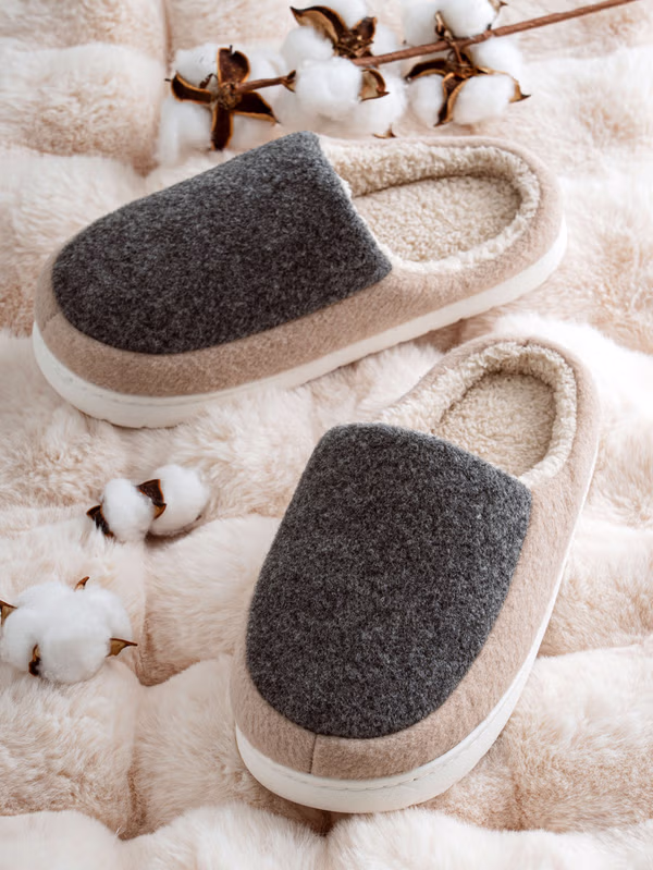 韓國 DAISO - 灰色配色居家拖鞋♡鞋子