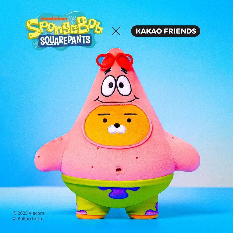 韓國 Kakao Friends X 海綿寶寶 中型毛絨玩具