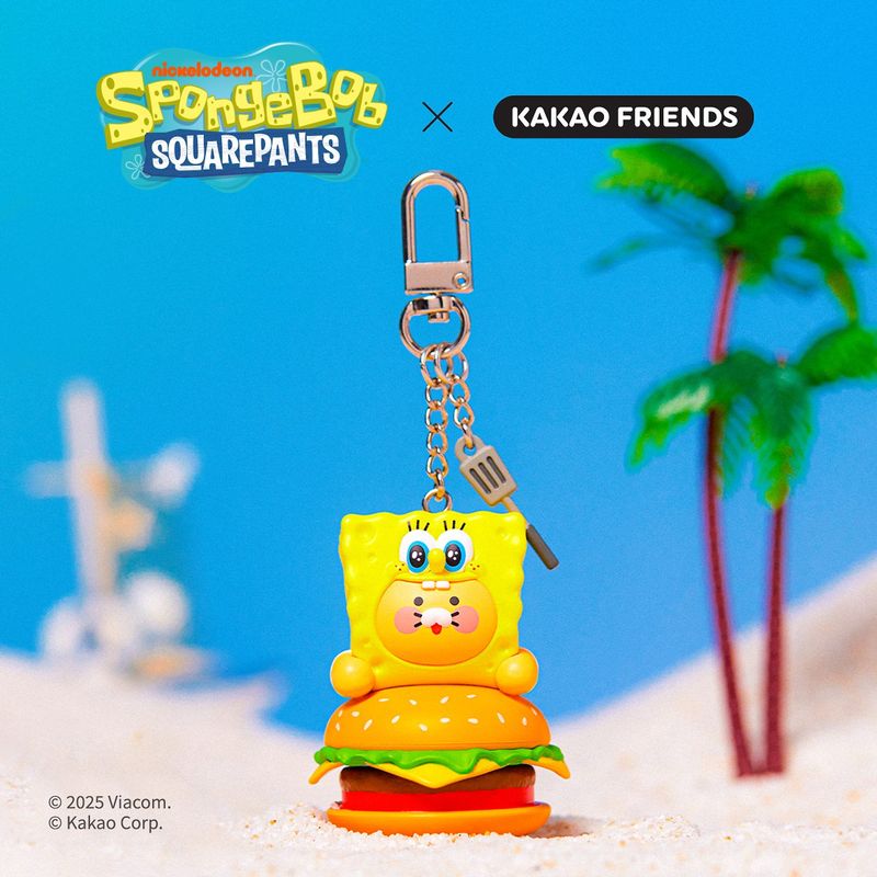 韓國 Kakao Friends X 海綿寶寶 公仔鑰匙圈