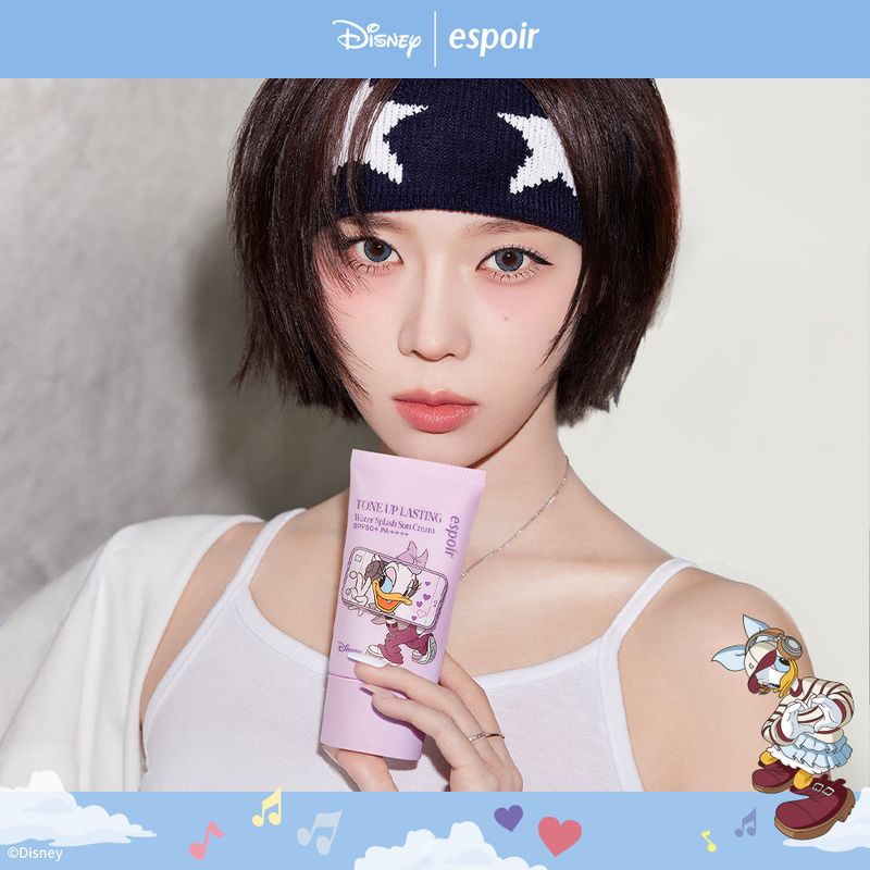 韓國 Olive Young 特別優惠套裝 -  [DISNEY EDITION] Espoir Water Splash Sun Cream Tone Up Lasting 50ml 水潤持久防曬霜 50ml  ♡OLIVE YOUNG