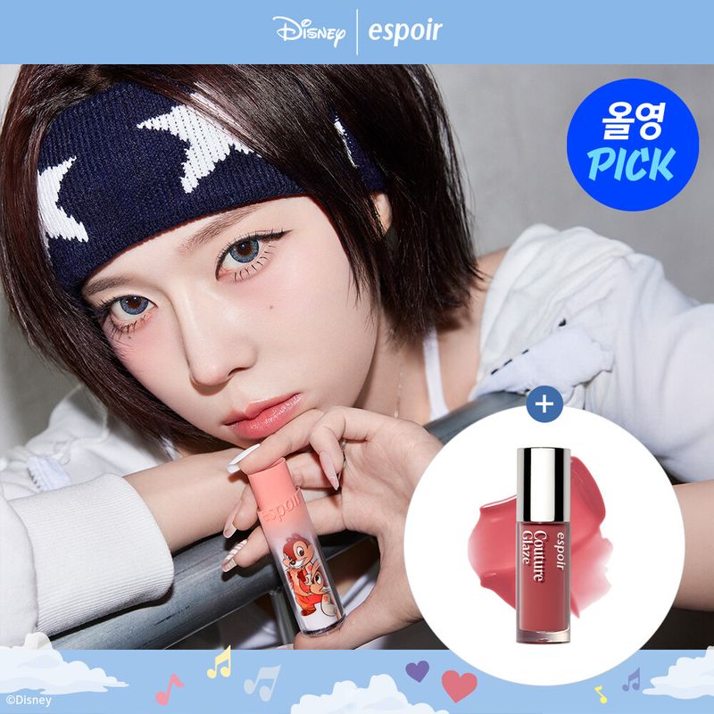 韓國 Olive Young 特別優惠套裝 -  [DISNEY EDITION] Espoir Nowear Lipstick Balming Glow 3g 潤唇膏 3g ♡OLIVE YOUNG 