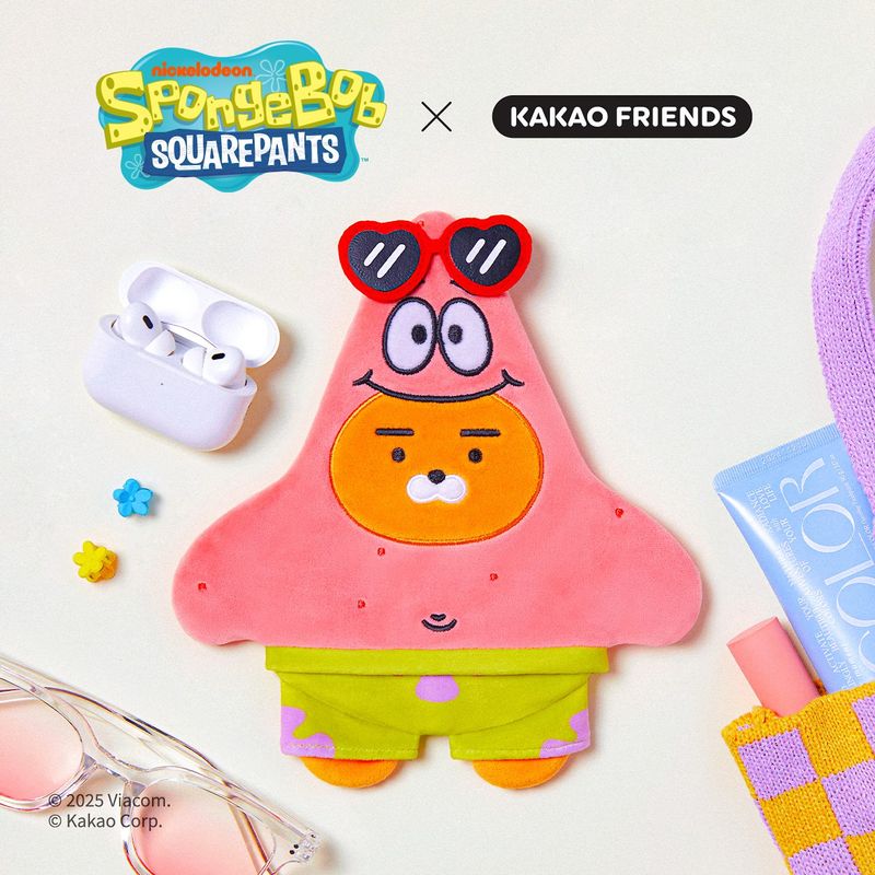 韓國 Kakao Friends X 海綿寶寶 化妝包