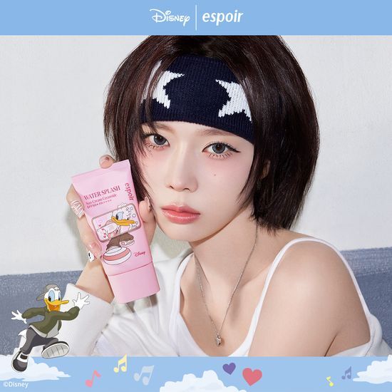 韓國 Olive Young 特別優惠套裝 - [DISNEY EDITION] Espoir Water Splash Sun Cream Ceramide 60ml 神經醯胺防曬乳 60ml ♡OLIVE YOUNG