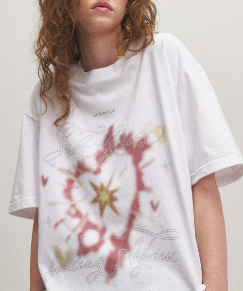 韓國 CPGN STUDIO DTP Falling Again Short Sleeve T-shirt White